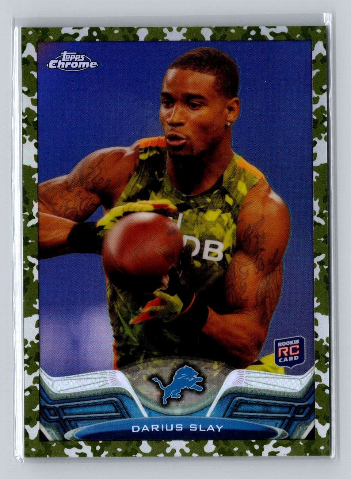 Darius Slay Topps Chrome #167 Camo Refractor