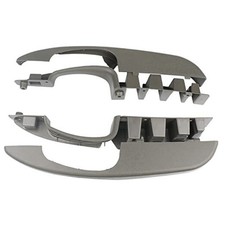  Interior Door Pull Handle (Pair) Compatible with 2003-2018 Chevy Gray/Pewter