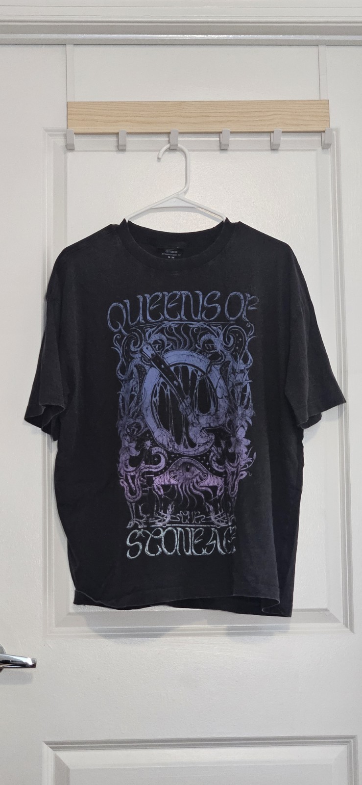 Queens Of The Stone Age T Shirt Black Size Medium Cotton