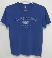 Hang Loose Hawaii Short Sleeve T-Shirt Men's Large Blue