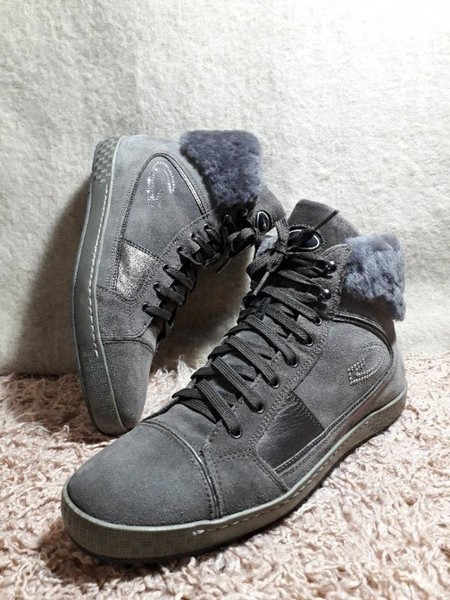 Women Alberto Guardiani Boots Grey Suede 39