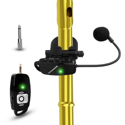 Wireless Flute Microphone for Instrument System: 2.4G Cordless Professional M...