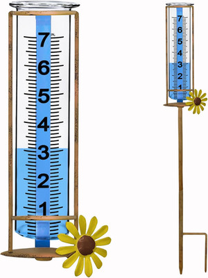 Rain Gauge Outdoor, Freeze Proof Rain Gauges Outdoors Best Rated,7'' Capacity Det