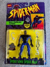 Vintage Spiderman Animated Series Spider Sense Action Figure Toybiz Toy 1995