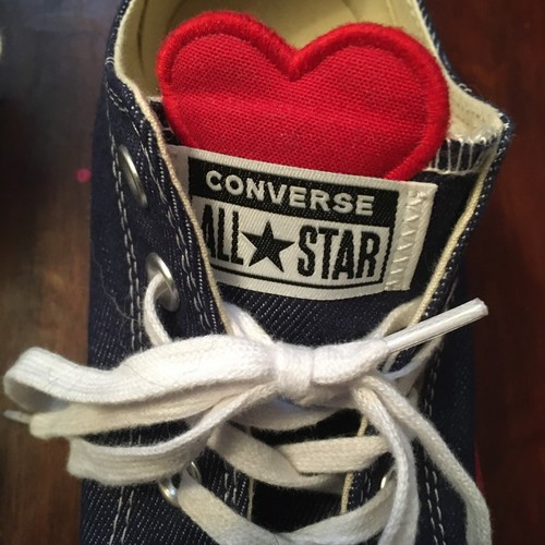 Converse 39 Jeans Herzen All Stars Chucks Schuhe Sneaker - Bild 10 von 11