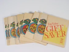 Lot of 10 Vintage Top Value stamp books with stamps saver book most 1975