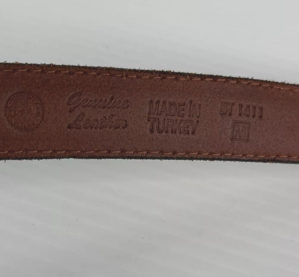 Fossil Leather Belt Suede Multicolor Patchwork VT… - image 12