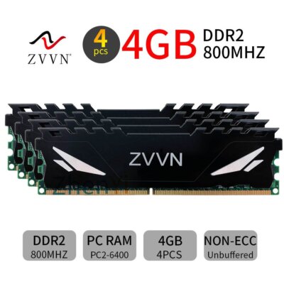 16GB Kit 4x4GB DDR2 800MHz PC2-6400U 240Pin intel Desktop Arbeitsspeicher RAM DE