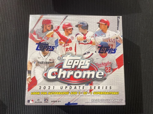 2021 TOPPS CHROME UPDATE MEGA BASEBALL SEALED BOX  10 PACKS !  COMBINE SHIPPING
