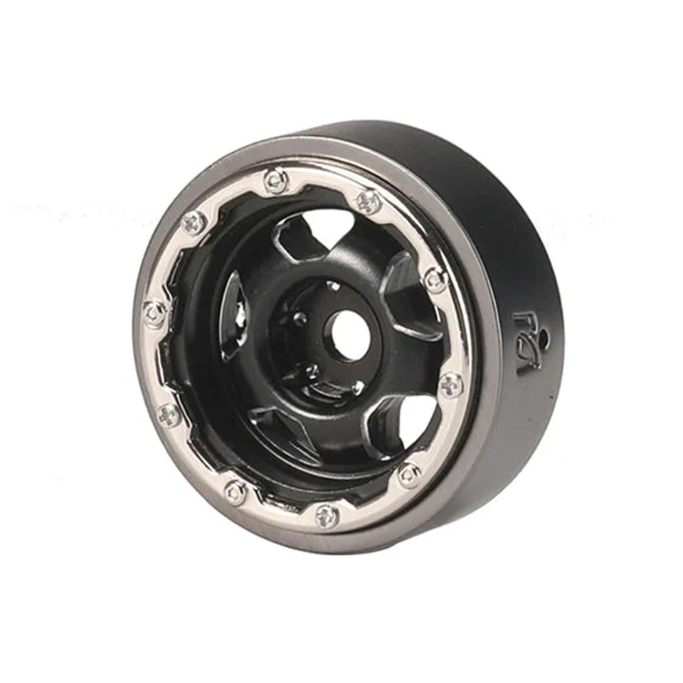 GPM Aluminum 1.0 Inch Alloy Beadlock Wheel Rims Set Black (Star) for 1/18 TRX4M - Image 3 of 4
