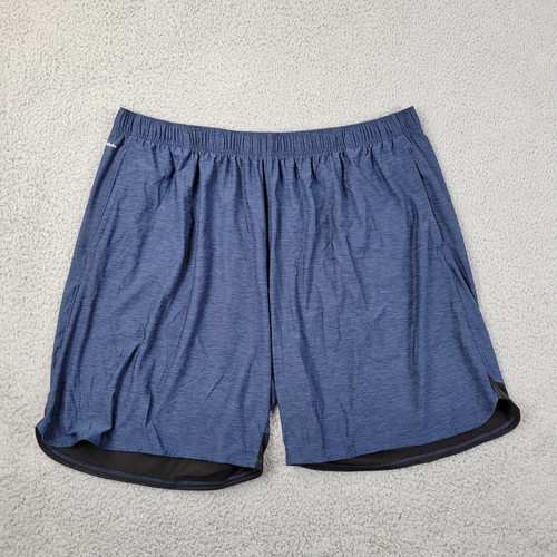 Athletic Works Shorts Herren 3XL 48-50 Navy Blau Meliert Performance