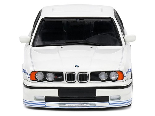 1994 BMW E34 Alpina B10 BiTurbo White with Blue Stripes 1/43 Diecast Model Car b - Picture 3 of 5