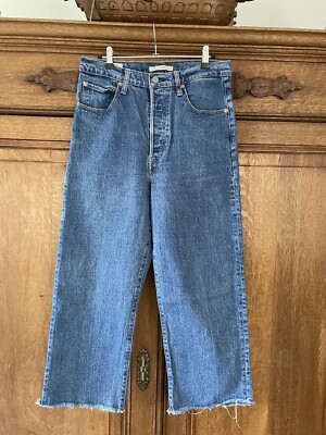 Levi's Premium Ribcage Straight Jeans Crop W31 Top Zustand