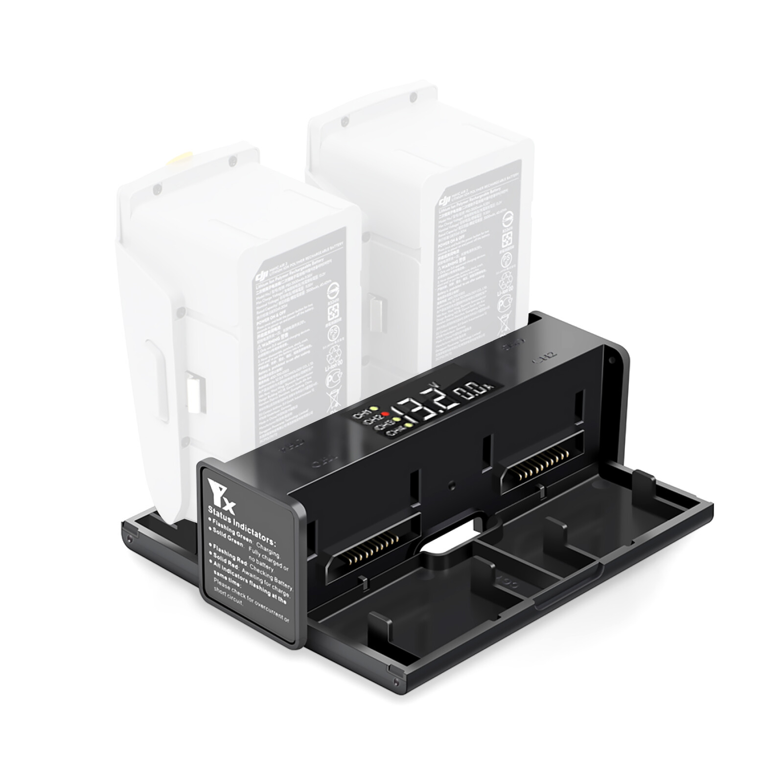 4-in-1 Smart LED Battery Charger Hub for DJI Mavic Air 2