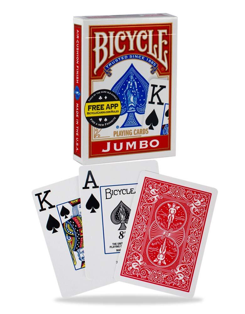 Bicycle Jumbo Playing Cards, 12-pack Red/Blue 73854016329| eBay