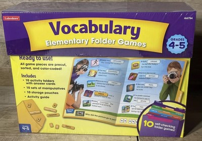 Lakeshore Elementary Folder Games Set Of 3 New