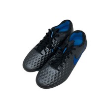 Nike Tiempo Legend 8 Elite FG Cleats - Black/Blue - AT5293-004 - Size: 6