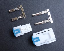 YAESU ICOM KENWOOD 2 Pin Power Cord Connector Plug for VHF UHF Mobile Radio New