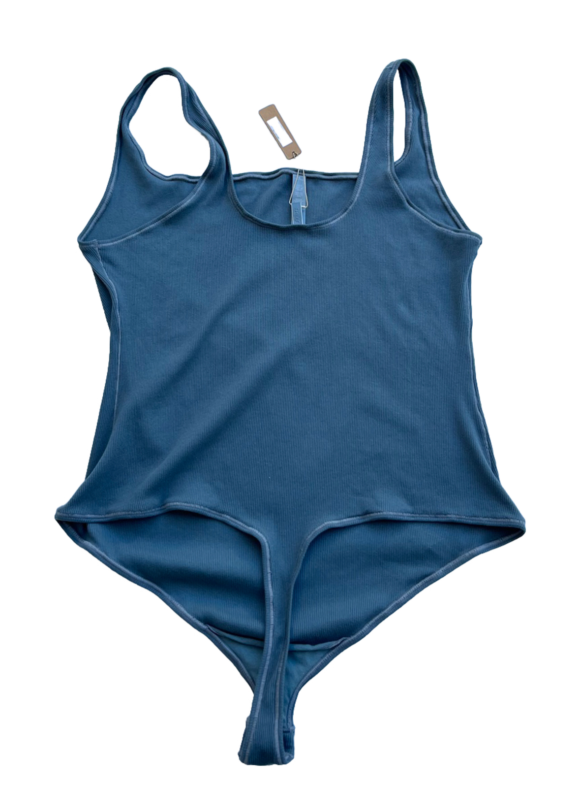 Skims Cotton Ribbed Sleeveless Bodysuit Kyanite Size 4X eBay