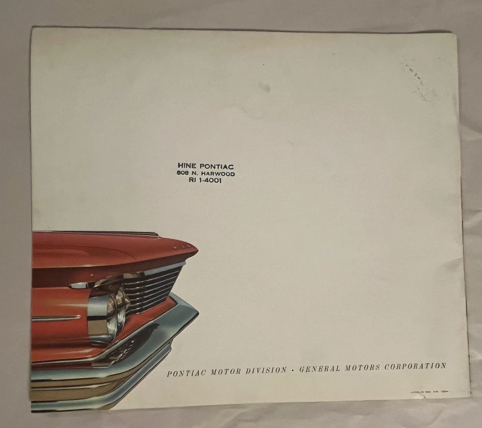 1960 Pontiac Sales Brochure. 24p. Bonneville, Ventura, Star Chief, Catalina - Image 3 of 3