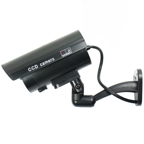 3 Pack IR Bullet Fake Dummy Surveillance Security Camera with Record Light-Black - Picture 4 of 5