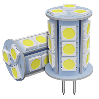2X 12V LED Replacement Light Bulb G4 Bi Pin RV Camper Trailer Motorhome CW 300LM