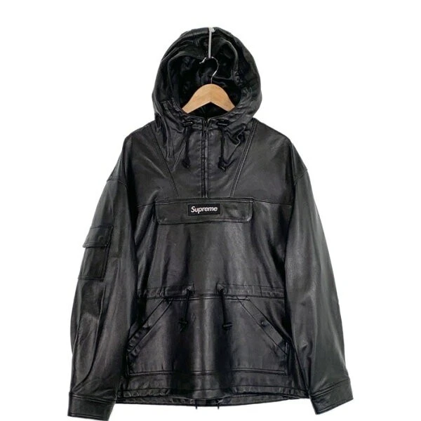 Veste anorak Supreme 18AW cuir de mouton noir taille L occasion 202502R