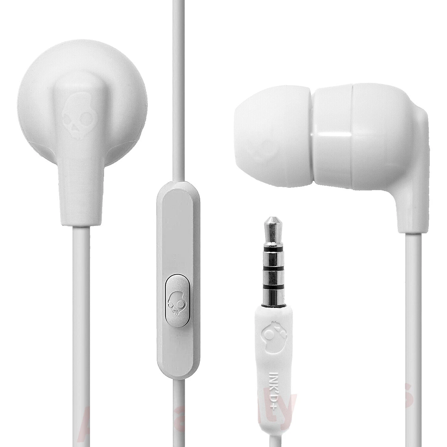 Skullcandy White Cell Phone Headsets