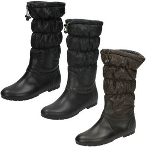 Mujer Spot On Flexible Pierna ' Botas de Agua ' | eBay
