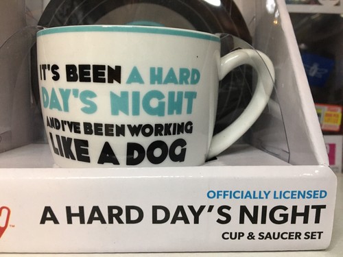NEW The Beatles Cup & Saucer A Hard Day's Night (officially licensed) BOXED - Imagen 2 de 6