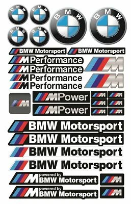BMW Motorsport M Power Performance 53 Set di adesivi 3 5 7 series M5 /105