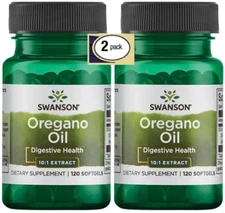 2 Pack Oregano Oil 10:1 Extract 150mg 240 Softgels (2X120) Antioxidant Digestive