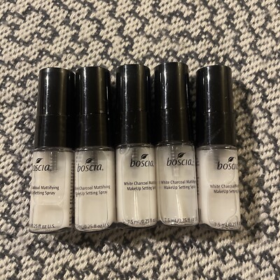 5 Pc - Boscia White Charcoal Mattifying Makeup Setting Spray 7.5 ml / 0.25 fl.oz