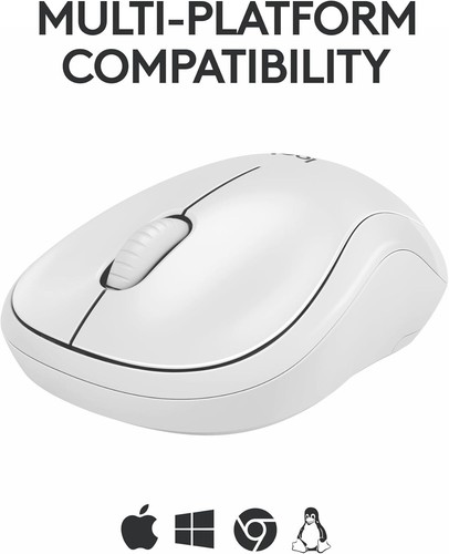 Logitech M240 Silent Bluetooth Mouse, Wireless, Compact, Portable, White - Picture 7 of 9