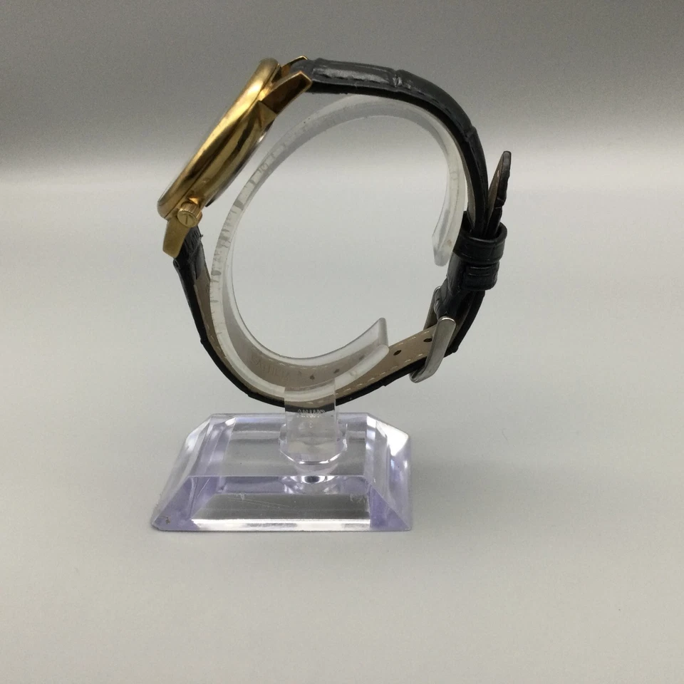 Reloj Komono The Estelle Mujer 36mm Tono Dorado Correa Cuero Negro Batería Nueva Foto 3 de 4