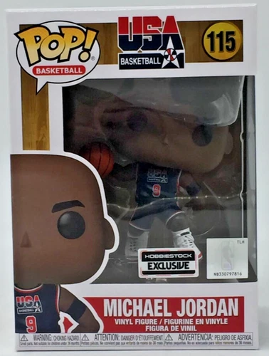 Funko Pop! NBA Basketball USA Michael Jordan #115 Hobbie Stock EX With Protector