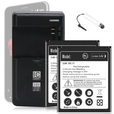 Excellent Grade A 2x 2620mAh Battery Universal Charger Stylus F ZTE Avid 4 Z855