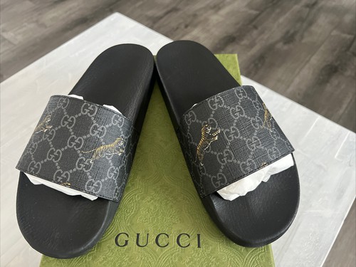 Gucci Mens GG Supreme Tigers Print 
