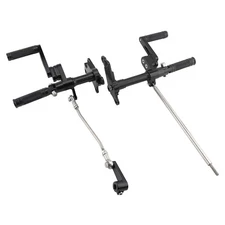 Black Forward Controls Pegs Levers Linkages For Harley Sportster XL 1200 XL 883