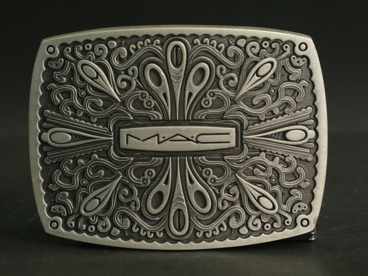 MAC Employee Belt Buckle Vintage McDonalds Employee Uniform Belt Size Medium 80s  main image 4