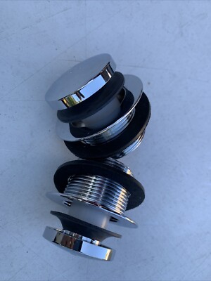 2 Pcs Mobile Home 1-1/2'' Chrome Tub Drain with Toe Touch Seal.#D0603 .