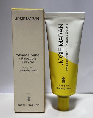Josie Maran Whipped Argan + Pineapple Enzyme Deep Pore Cleansing Mask- 2oz NEW