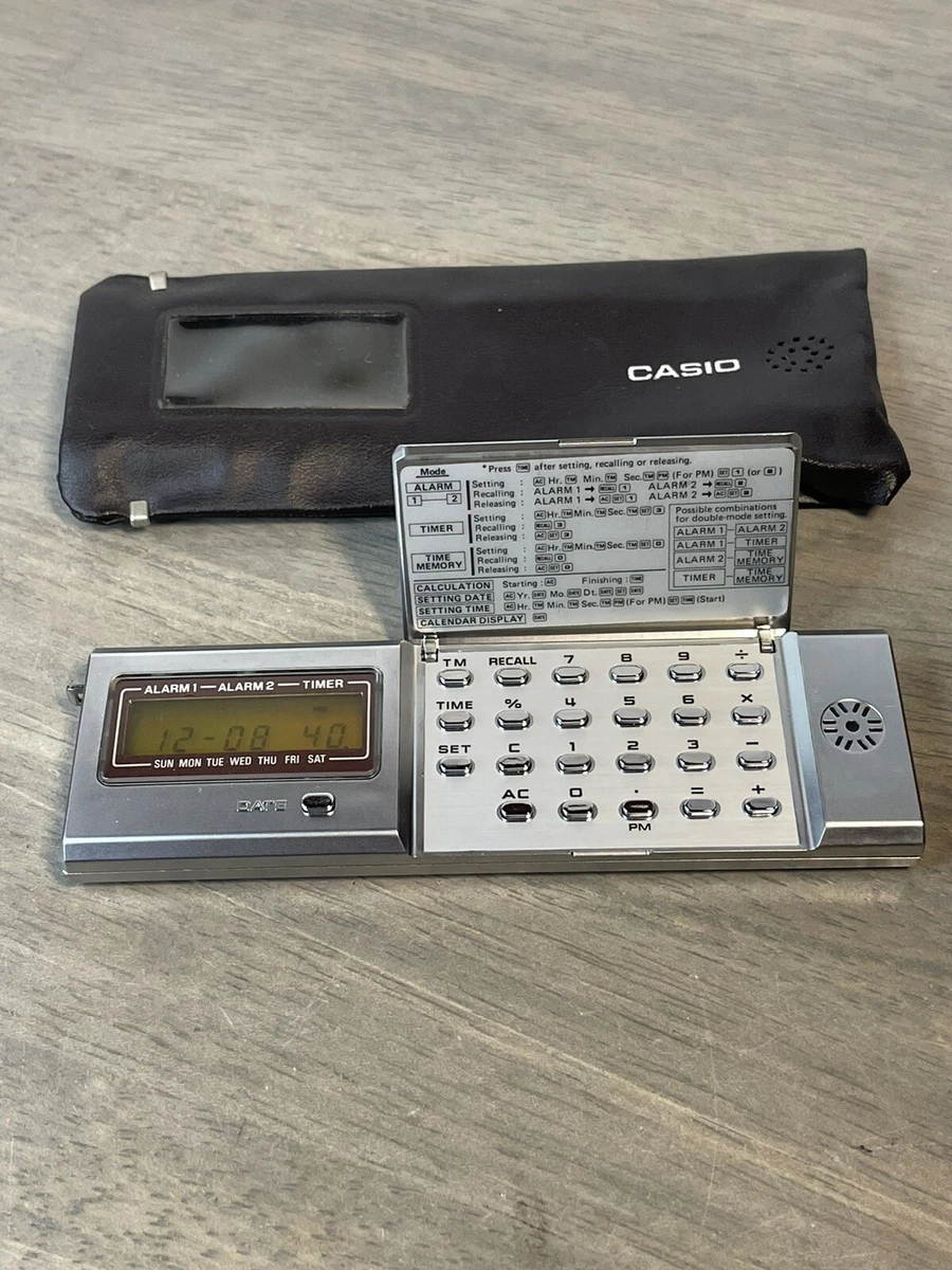 CASIO MQ 2 Electronic MICRO COMPUTER QUARTZ Calculator JAPAN WORKS w Batteries