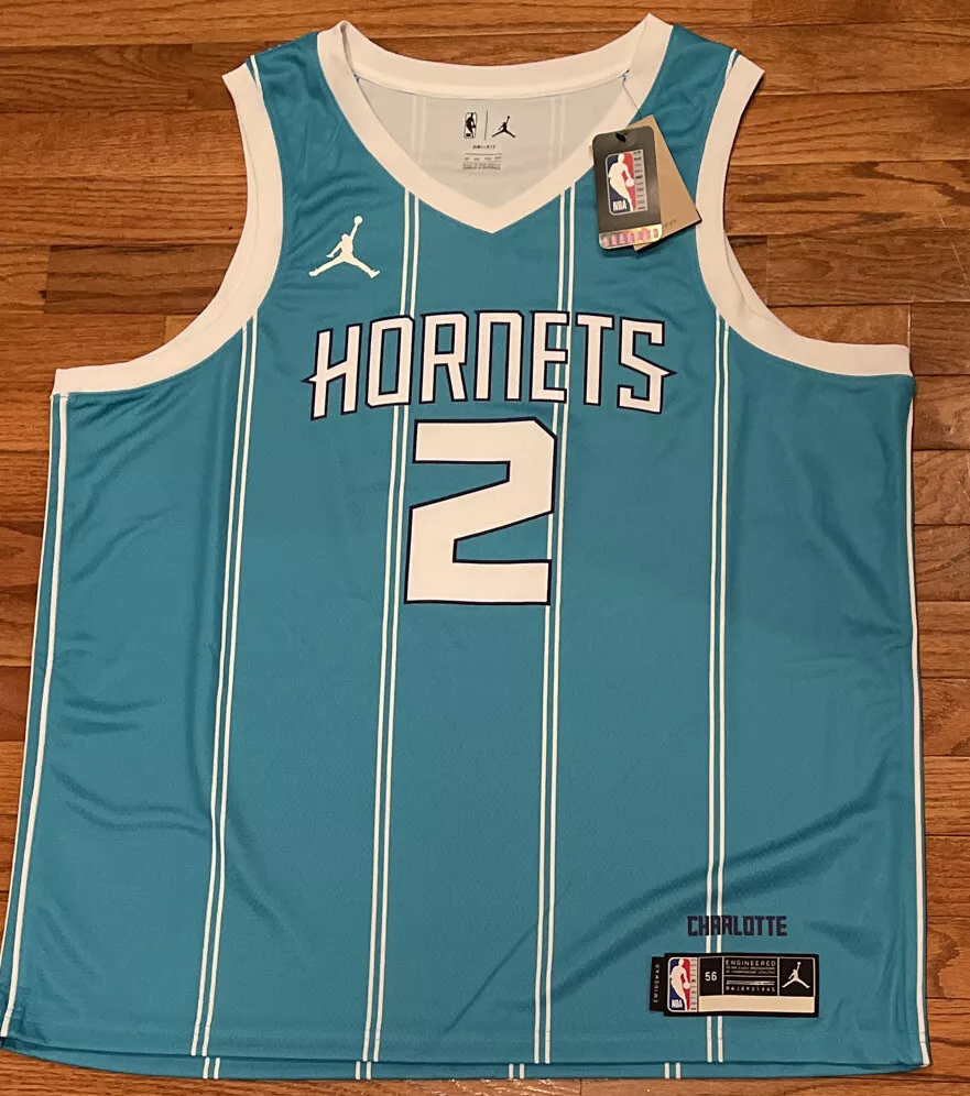 Jordan Men's Charlotte Hornets LaMelo Ball #2 Teal Dri-FIT Swingman Jersey