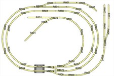 Hornby or Peco 00 Gauge Nickel Silver Layout for R8217 Trakmat - option 4