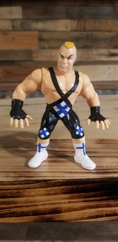 Vintage WWF Hasbro Ludvig Borga Series 11 Green Ca...