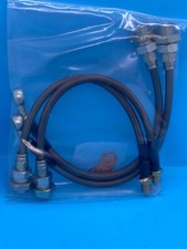 NEW FIAT X19 X1/9 1500 Uprated Stainless Steel Braided Brake Hoses - Set of 4