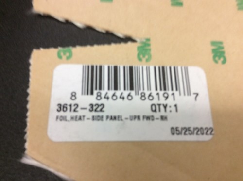 Arctic Cat Side Panel Protective Foil Upper Front RH M ZR XF 9000 3612-322 - 第 2/2 張圖片