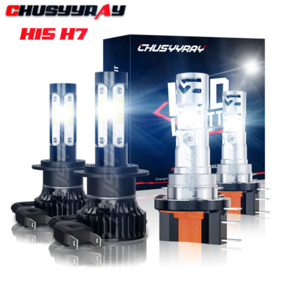 4pcs H15+H7 LED Headlight Kit High Low Beam for Alfa Romeo Stelvio 2017-2022