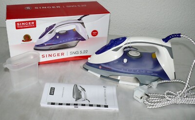 Singer SNG 5.22 Dampf Bügeleisen Tank 250ml Max 150 g/min 2200W Keramik Sohle BL